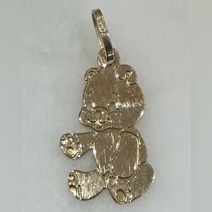 Vintage Solid 14k teddy bear charm